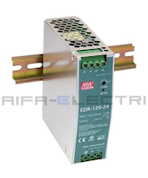 EDR-120-24-EDR-120-24, DIN Rail Power Supply, 88%, 24V, 5A, 120W, Adjustable