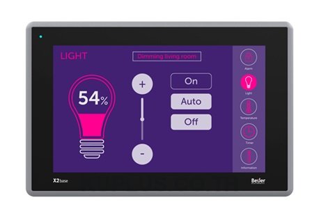 X2 base 10 : TFT-LCD touch screen 800 x 480 pixel (16:9)  200 MB application memory