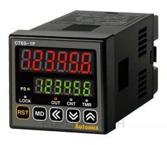 Counter and Timer, 1/16 DIN, 6 Digit, LED, 1 Preset, Relay and NPN Output, 24-48 VDC/ 24VAC