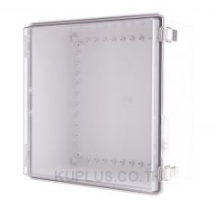 Enclosure, Hinge/Latch, PC Clear 13.78×13.78×7.09"