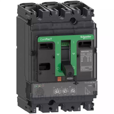 C25F32D250, Circuit breaker, ComPacT NSX250F, 36kA/415VAC, 3 poles, MicroLogic 2.2 trip unit 250A