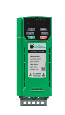 Control Techniques Commander C300-03400056, 400V 3 phase input, 400V 3 phase output, 2.2kW, 5.6A, IP20.