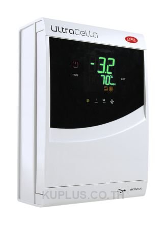 Carel On/Off Temperature Controller, 71 x 29mm, Digital Input, 230 V ac Supply