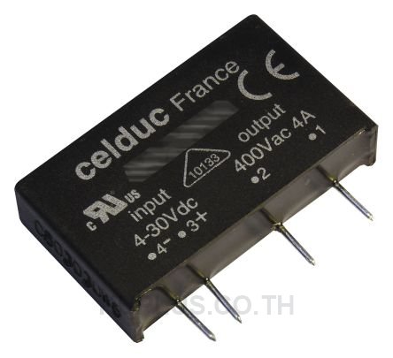 Celduc 10 A Solid State Relay, Zero Cross, PCB Mount, Thyristor, 600 V ac Maximum Load