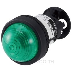 DR22D0L-E3G : PILOT LIGHT DOME 22mm. GREEN