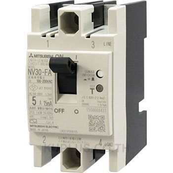 NV30-FA 2P 5A 100-200V 15MA  : ELCB
