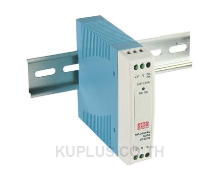 MDR-10-5, DIN Rail Power Supply, 77%, 5V, 2A, 10W, Fixed