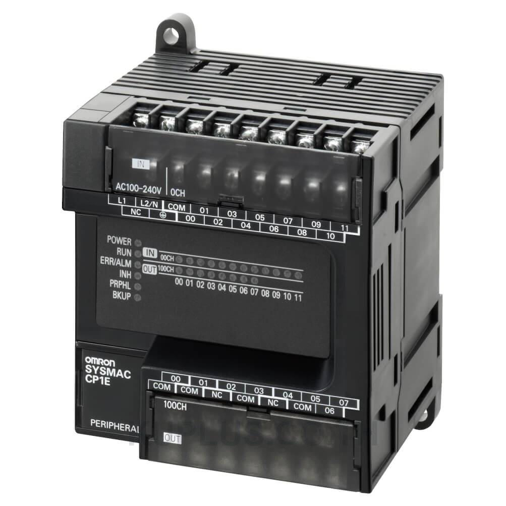 PLC, 100-240 VAC supply, 8 x 24 VDC inputs, 6 x relay outputs 2 A, 2K steps program + 2K words data memory, no expandability