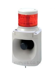 Tower Light, Ø100mm, LED, MP3, 120VAC, Red,