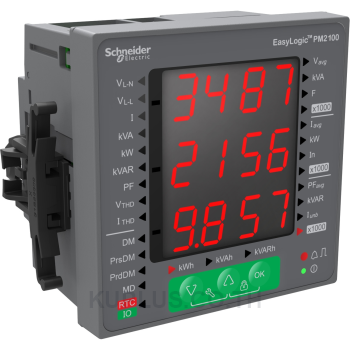 EasyLogic LED P&E meter THD 2DIDO CL 1