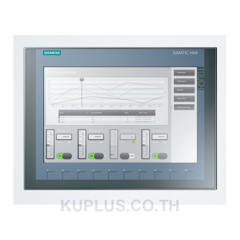 SIMATIC HMI, KTP1200 Basic DP, Basic Panel, Key/touch operation, 12" TFT display,
