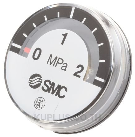 SMC G27-20-R1 Analogue Positive Pressure Gauge Back Entry 2Mpa, Connection Size R 1/16