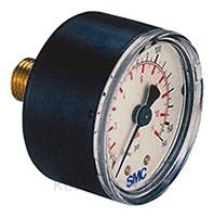 SMC 4K8-2.5 Analogue Positive Pressure Gauge Back Entry 2bar, Connection Size R 1/8