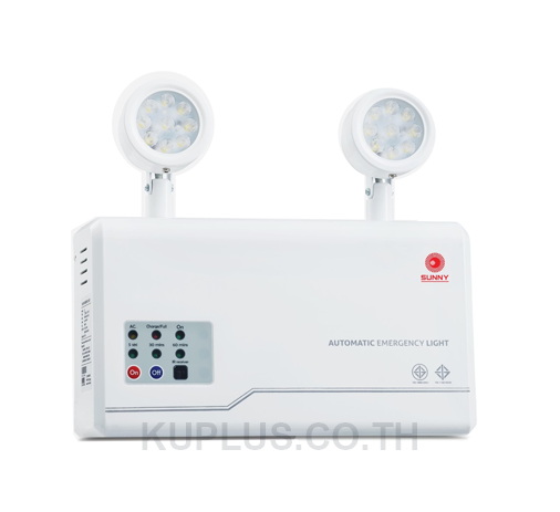 SUNNY Emergency Light โคมไฟฉุกเฉิน รุ่น CU209CD2 LED 12W สำรองไฟได้นาน 3.5 ชม. | ระบบ Auto Test - Remote | แจ้งเตือนให้ชาร์ทแบตเตอรี่ด้วยเสียง 