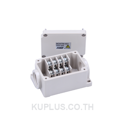 BOXTM-401 : Box Terminals 4 Poles เต้าเสียบ(CTG16) 2พอร์ต AC/DC 600V 15A IP65 - Togi / Toyogiken