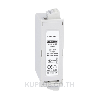 Expansion module EXP series for flush-mount products, 2 digital inputs and 2 static outputs, opto-isolated