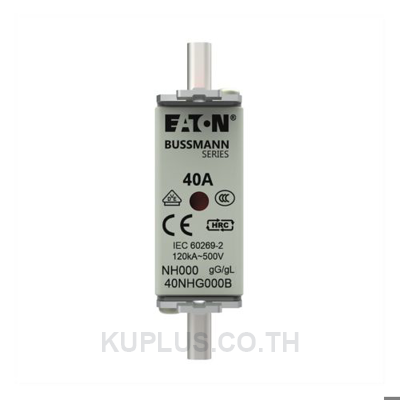 Eaton 40A Centred Tag Fuse, NH000, 500V ac 