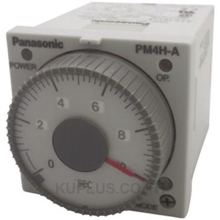Panasonic Power ON Delay Single Timer Relay, 8-Pin Connector, 1 s - 500 h, DPDT, 2 Contacts, DPDT, 12 V dc