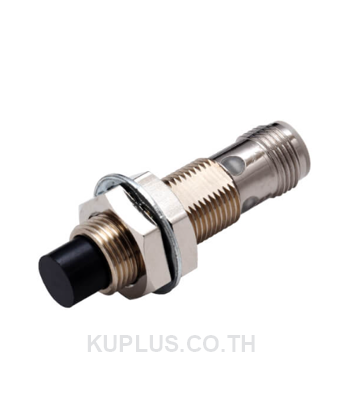 Proximity sensor, inductive, nickel-brass, short body, M12, unshielded, 16 mm, DC, 3-wire, NPN NO, M12 connector