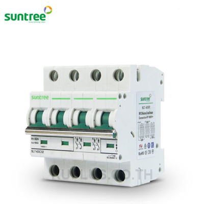 เบรกเกอร์ DC 4P 40A 1000V MCB SL7-63C40 SUNTREE