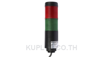 Werma Red/Green Buzzer Signal Tower, 2 Lights, 24 V, Base Mount, Tube