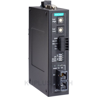 Industrial RS-232/422/485 to Fiber Optic Converter, ST Multi-mode, -40 to 85 â„ƒ, IECEx Certification Approval