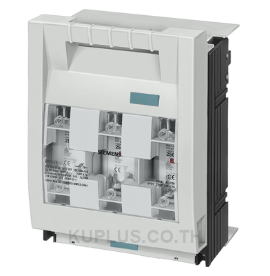 FUSE-SWITCH-DISCONNECTOR FOR SURFACE MOUNT. AND INST., SIZE1, 250 A, HANDLE UNIT GRAY, FLAT PAD CONNECTION M10, FUSE SIZE NH1