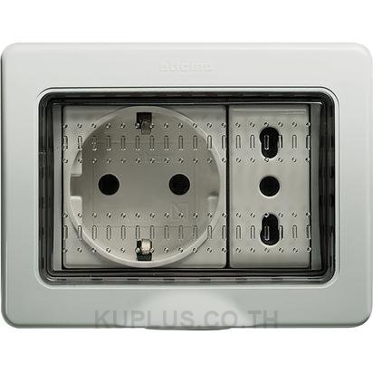 กล่องกันน้ำพลาสติกแบบลอย 3 ช่อง 25503